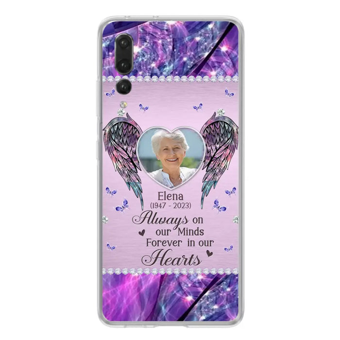 Custom Personalized Memorial Phone Case - Memorial Gift Idea For Family - Case For Oppo/Xiaomi/Huawei - Always On My Mind s Forever In Our Hearts