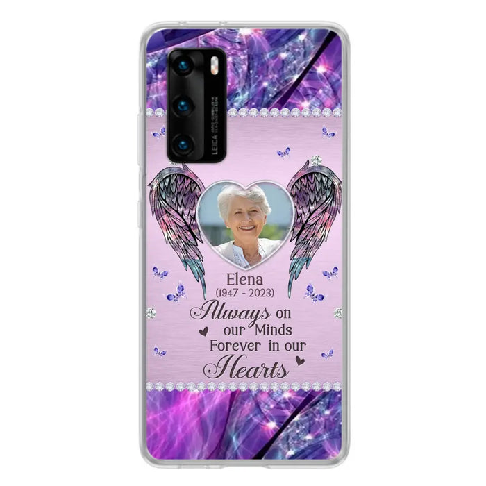 Custom Personalized Memorial Phone Case - Memorial Gift Idea For Family - Case For Oppo/Xiaomi/Huawei - Always On My Mind s Forever In Our Hearts