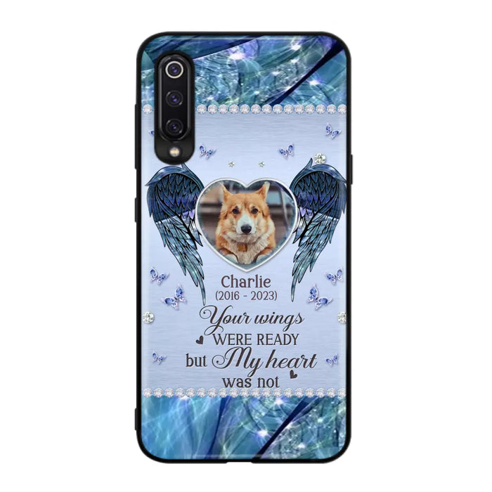 Personalized Memorial Pet Phone Case - Upload Photo - Memorial Gift Idea For Pet Lovers - Your Wings Were Ready But My Heart Was Not - Case For Oppo/Xiaomi/Huawei