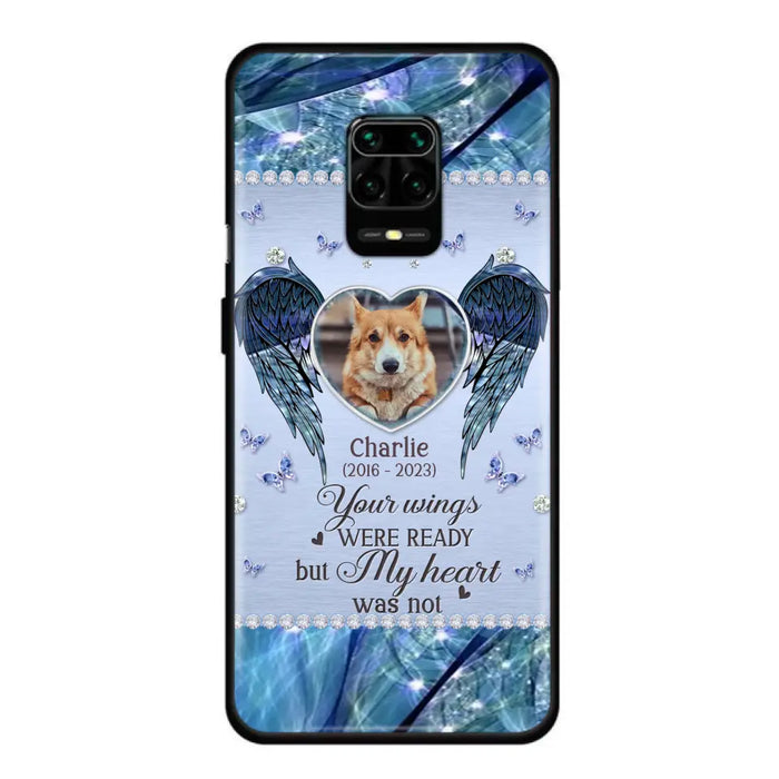 Personalized Memorial Pet Phone Case - Upload Photo - Memorial Gift Idea For Pet Lovers - Your Wings Were Ready But My Heart Was Not - Case For Oppo/Xiaomi/Huawei