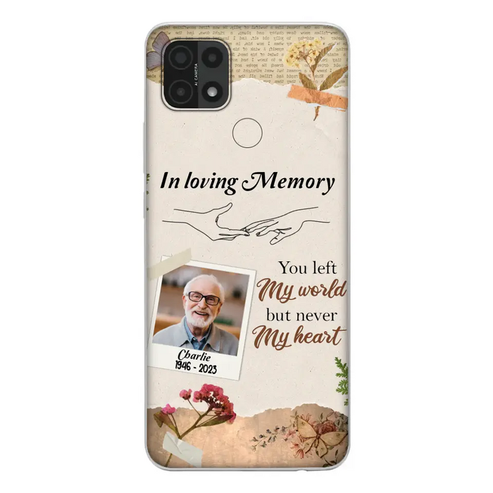 Custom Personalized Memorial Phone Case - Memorial Gift Idea For Family - Case For Oppo/Xiaomi/Huawei - You Left My World But Never My Heart