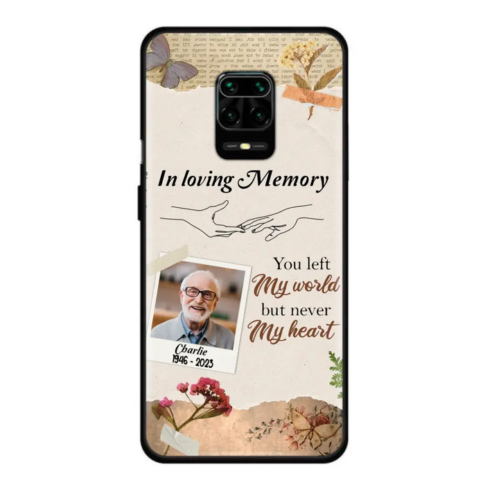 Custom Personalized Memorial Phone Case - Memorial Gift Idea For Family - Case For Oppo/Xiaomi/Huawei - You Left My World But Never My Heart