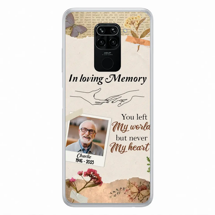 Custom Personalized Memorial Phone Case - Memorial Gift Idea For Family - Case For Oppo/Xiaomi/Huawei - You Left My World But Never My Heart