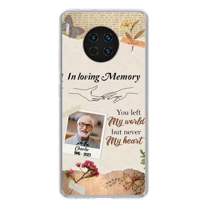 Custom Personalized Memorial Phone Case - Memorial Gift Idea For Family - Case For Oppo/Xiaomi/Huawei - You Left My World But Never My Heart