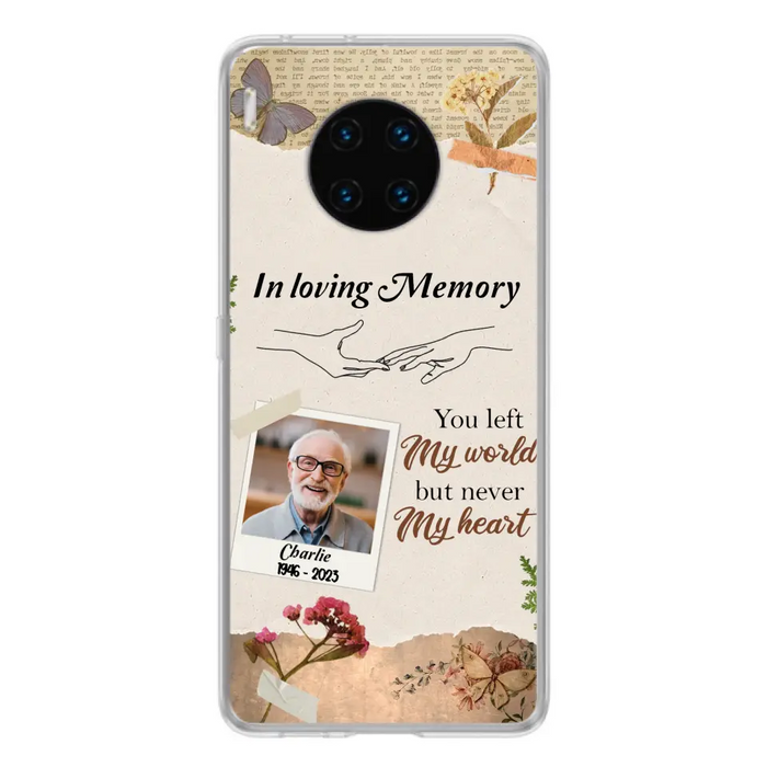 Custom Personalized Memorial Phone Case - Memorial Gift Idea For Family - Case For Oppo/Xiaomi/Huawei - You Left My World But Never My Heart