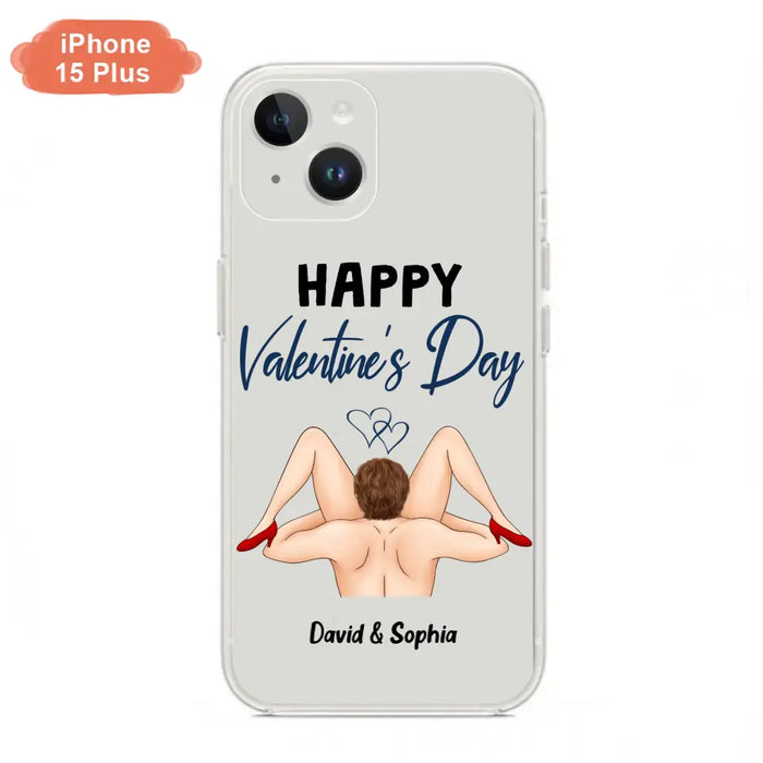 Custom Personalized Couple Phone Case - Gift Idea For Couple/Valentines Day/Her/Him - Happy Valentine's Day - Case For iPhone/Samsung