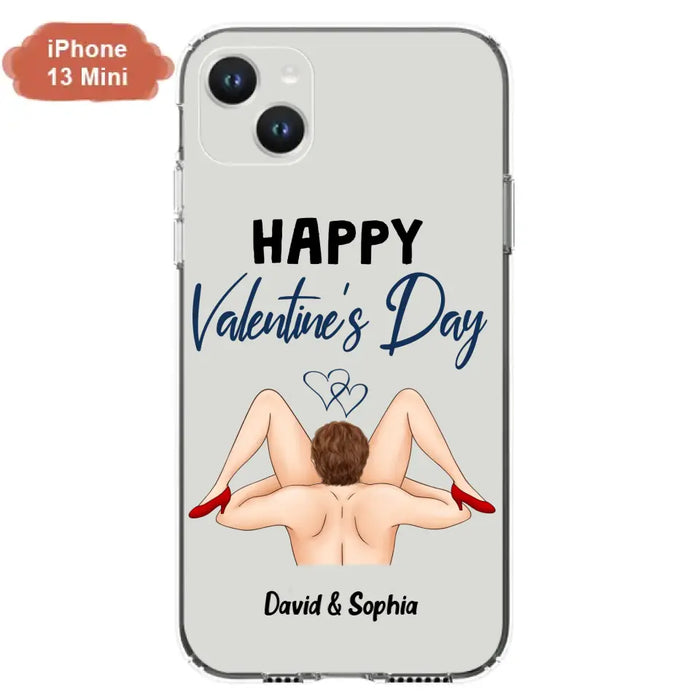 Custom Personalized Couple Phone Case - Gift Idea For Couple/Valentines Day/Her/Him - Happy Valentine's Day - Case For iPhone/Samsung