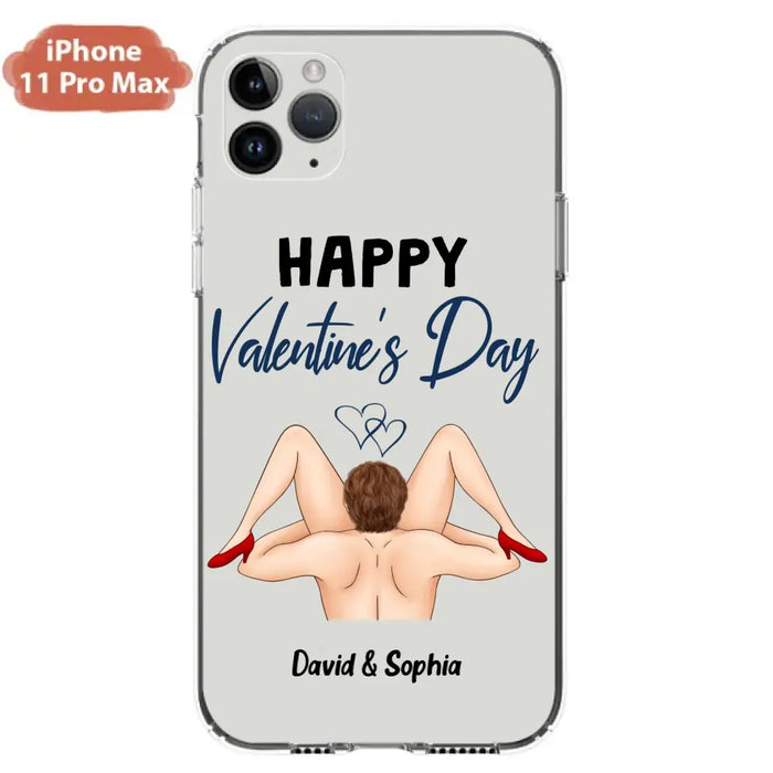 Custom Personalized Couple Phone Case - Gift Idea For Couple/Valentines Day/Her/Him - Happy Valentine's Day - Case For iPhone/Samsung