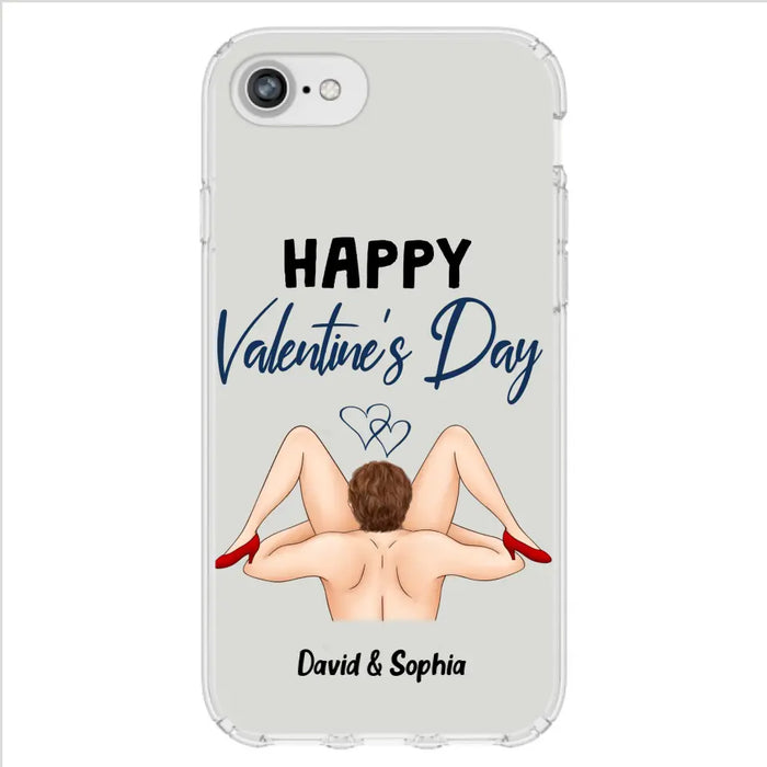 Custom Personalized Couple Phone Case - Gift Idea For Couple/Valentines Day/Her/Him - Happy Valentine's Day - Case For iPhone/Samsung