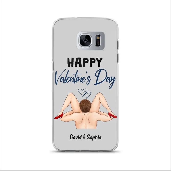 Custom Personalized Couple Phone Case - Gift Idea For Couple/Valentines Day/Her/Him - Happy Valentine's Day - Case For iPhone/Samsung