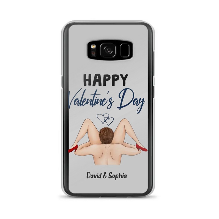 Custom Personalized Couple Phone Case - Gift Idea For Couple/Valentines Day/Her/Him - Happy Valentine's Day - Case For iPhone/Samsung