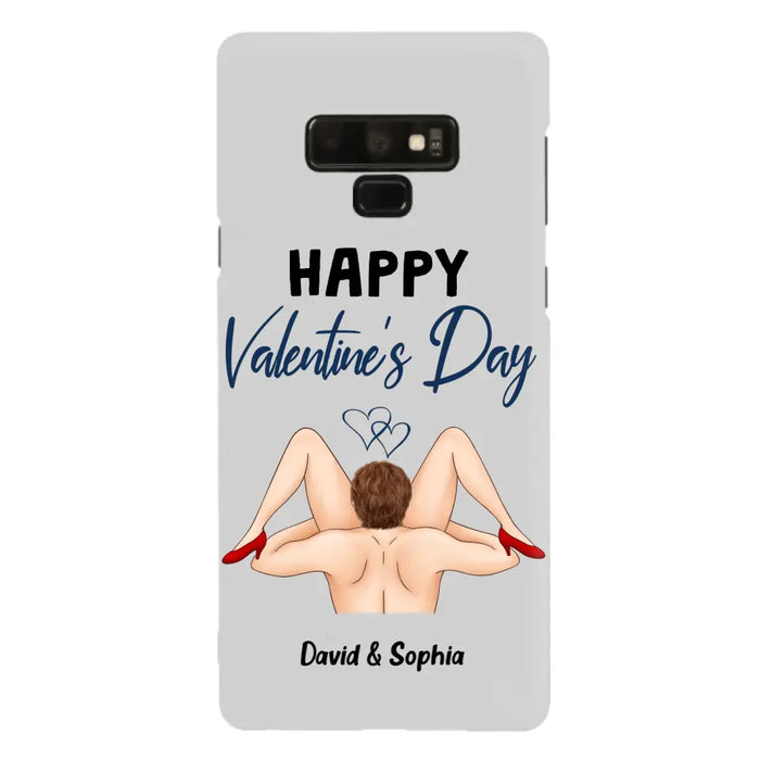 Custom Personalized Couple Phone Case - Gift Idea For Couple/Valentines Day/Her/Him - Happy Valentine's Day - Case For iPhone/Samsung