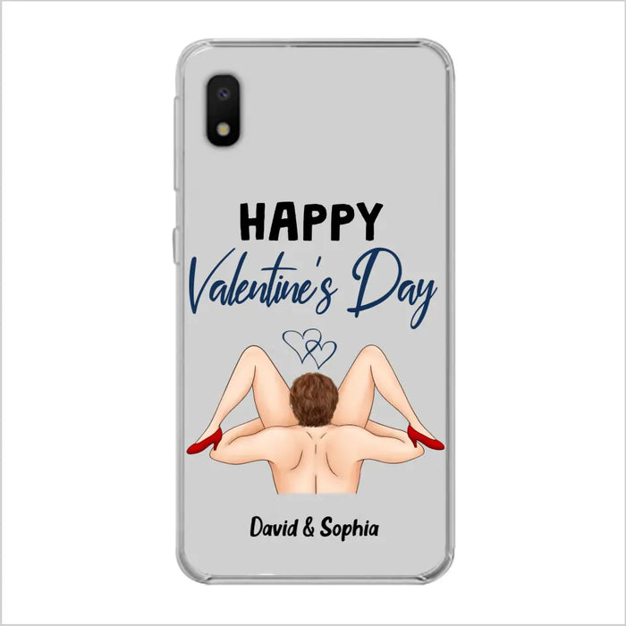 Custom Personalized Couple Phone Case - Gift Idea For Couple/Valentines Day/Her/Him - Happy Valentine's Day - Case For iPhone/Samsung