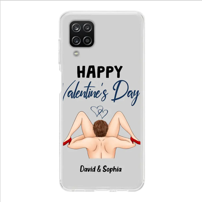 Custom Personalized Couple Phone Case - Gift Idea For Couple/Valentines Day/Her/Him - Happy Valentine's Day - Case For iPhone/Samsung