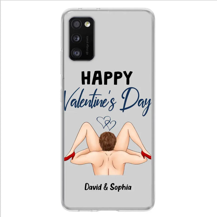 Custom Personalized Couple Phone Case - Gift Idea For Couple/Valentines Day/Her/Him - Happy Valentine's Day - Case For iPhone/Samsung