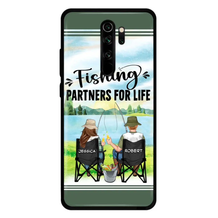 Custom Personalized Fishing Couple Phone Case - Gift Idea for Couple - Fishing Partners For Life - Case For Oppo/Xiaomi/Huawei