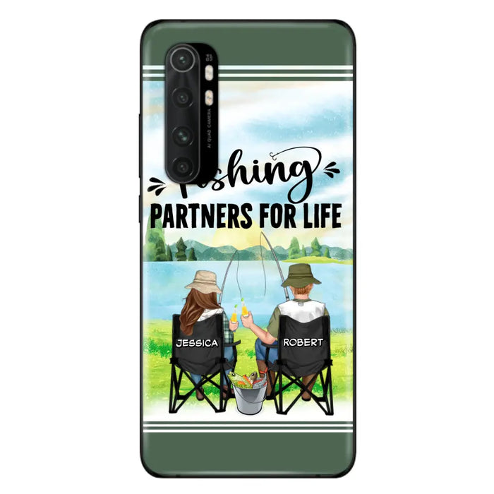 Custom Personalized Fishing Couple Phone Case - Gift Idea for Couple - Fishing Partners For Life - Case For Oppo/Xiaomi/Huawei