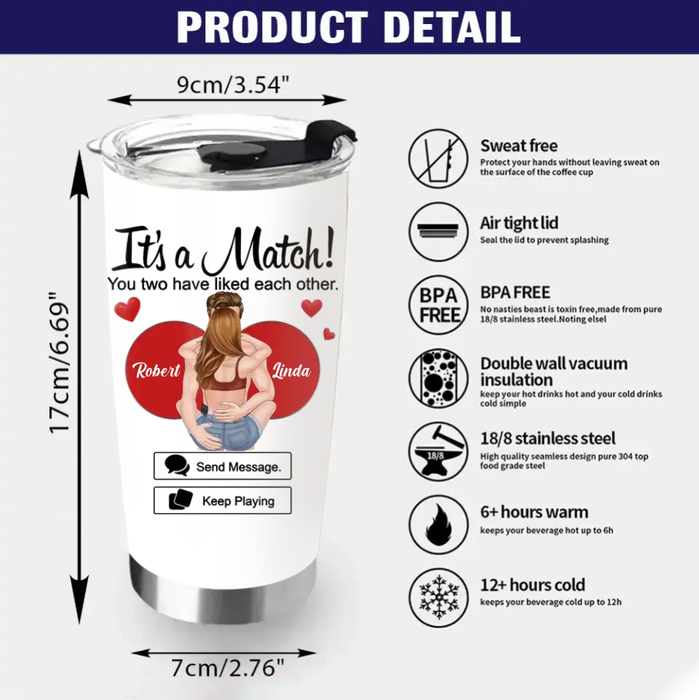 Personalized Couple Tumbler - Gift Idea For Couple/Him/Her/Valentine's Day - You're By Far My Favorite