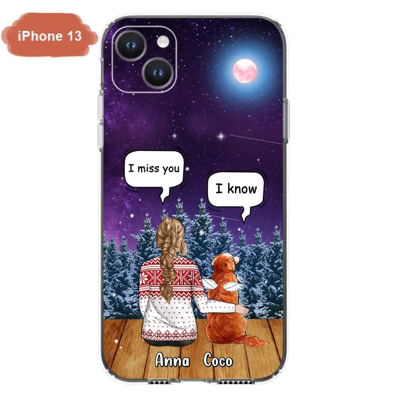 Personalized Memorial Pet Phone Case - Up to 4 Pets - Memorial Gift Idea For Dog/Cat Lover - Case For iPhone/Samsung