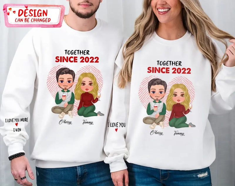 Personalized Couple AOP Sweater - Anniversary/Christmas/Valentine's Day Gift Idea For Couple/Him/Her - Annoying Each Other For 10 Years And Still Going Strong