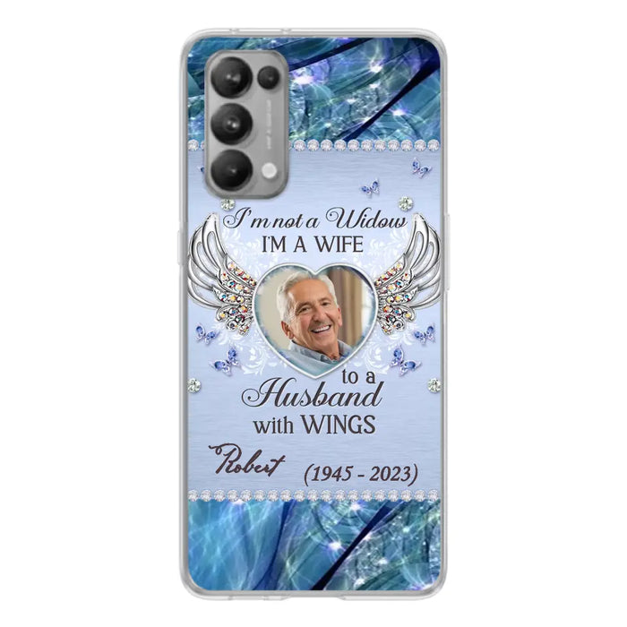 Custom Personalized Memorial Phone Case - Memorial Gift Idea For Family - Case For Oppo/Xiaomi/Huawei - I'm Not A Widow