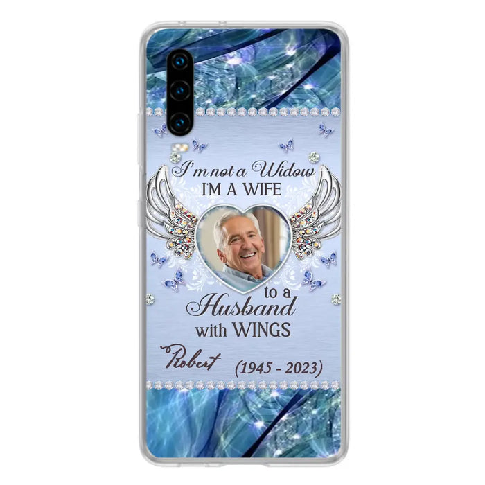 Custom Personalized Memorial Phone Case - Memorial Gift Idea For Family - Case For Oppo/Xiaomi/Huawei - I'm Not A Widow