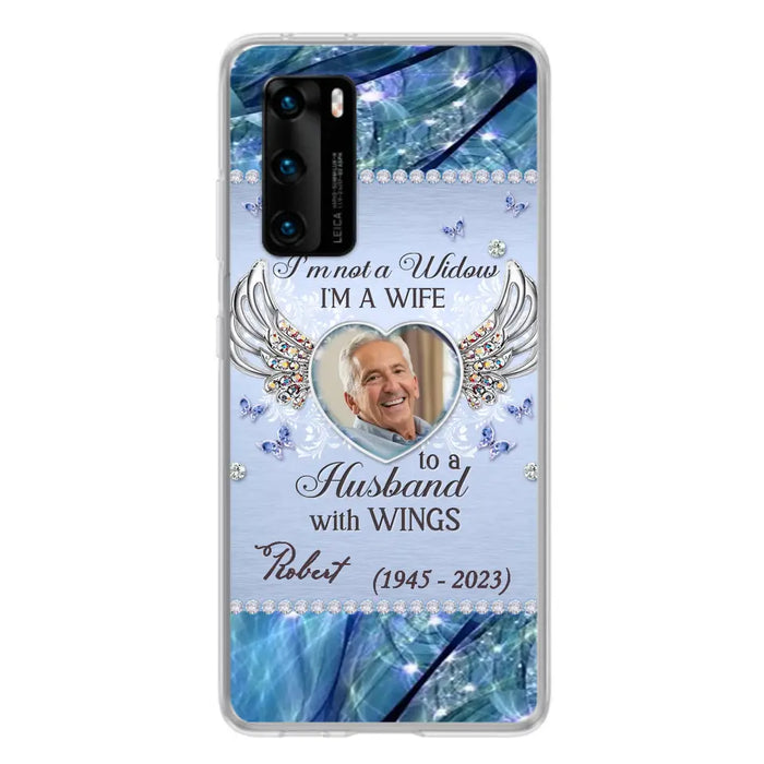 Custom Personalized Memorial Phone Case - Memorial Gift Idea For Family - Case For Oppo/Xiaomi/Huawei - I'm Not A Widow