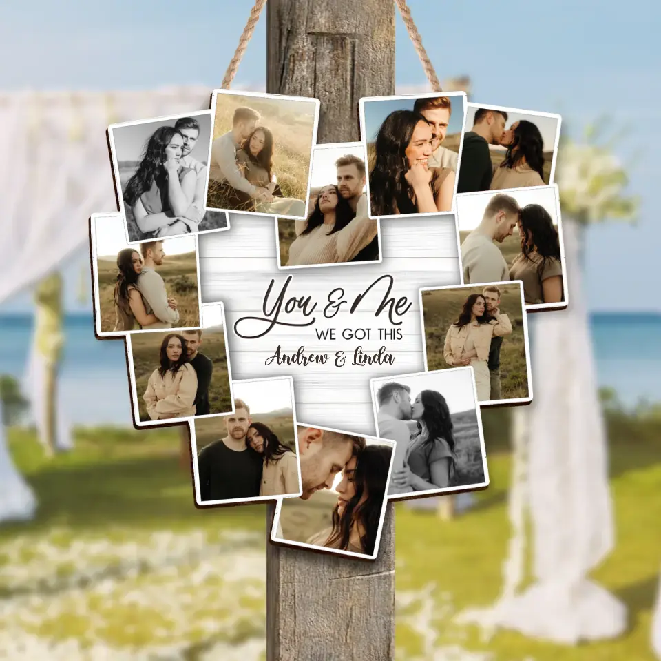 Custom Personalized Couple Wooden Sign - Upload Photo - Gift Idea For ...