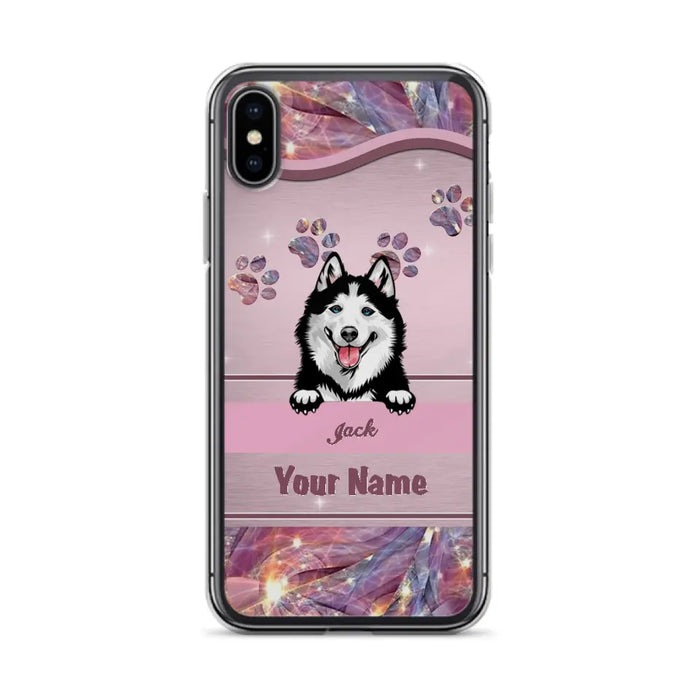 Custom Personalized Dog Phone Case For iPhone And Samsung - Gift Idea For Dog Lover - Up to 3 Dogs