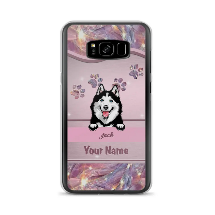 Custom Personalized Dog Phone Case For iPhone And Samsung - Gift Idea For Dog Lover - Up to 3 Dogs