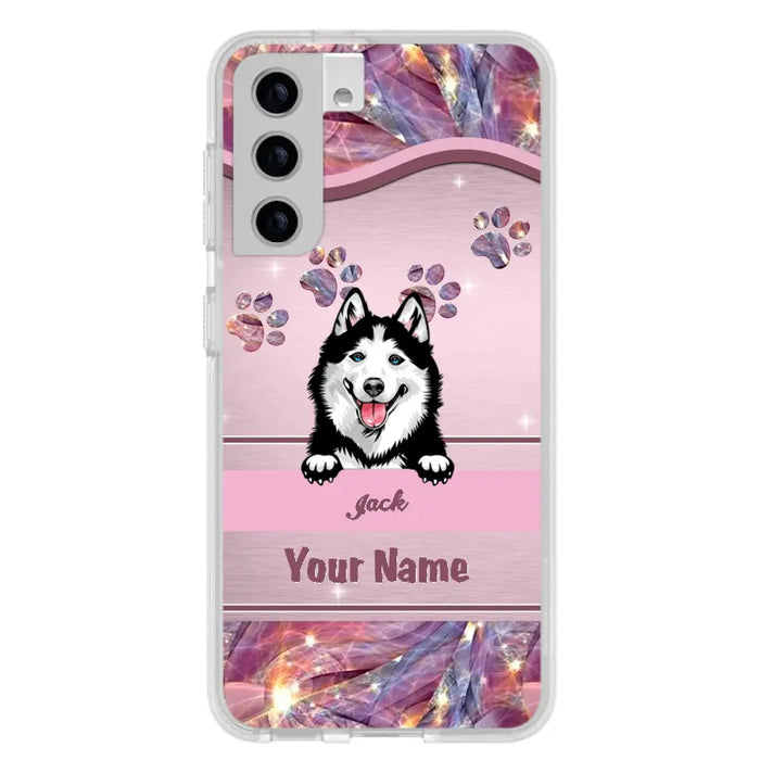 Custom Personalized Dog Phone Case For iPhone And Samsung - Gift Idea For Dog Lover - Up to 3 Dogs