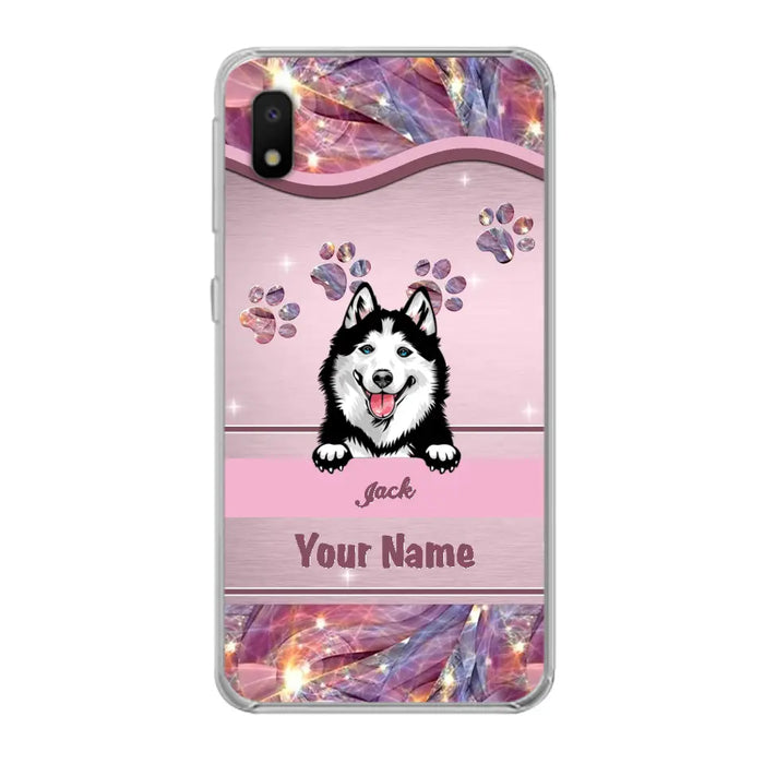 Custom Personalized Dog Phone Case For iPhone And Samsung - Gift Idea For Dog Lover - Up to 3 Dogs