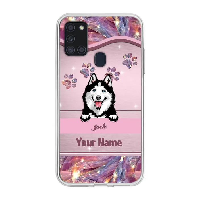 Custom Personalized Dog Phone Case For iPhone And Samsung - Gift Idea For Dog Lover - Up to 3 Dogs