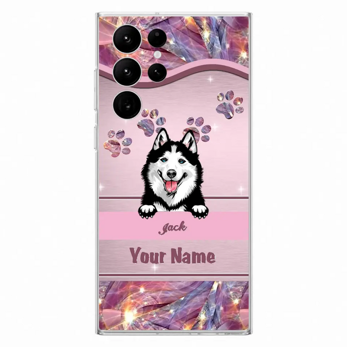 Custom Personalized Dog Phone Case For iPhone And Samsung - Gift Idea For Dog Lover - Up to 3 Dogs