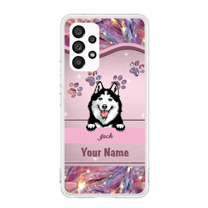 Custom Personalized Dog Phone Case For iPhone And Samsung - Gift Idea For Dog Lover - Up to 3 Dogs