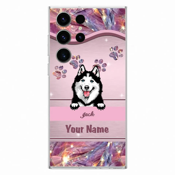 Custom Personalized Dog Phone Case For iPhone And Samsung - Gift Idea For Dog Lover - Up to 3 Dogs