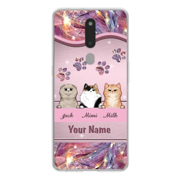 Custom Personalized Cat Phone Case For Oppo/Xiaomi/Huawei - Gift Idea For Cat Lovers- Up to 3 Cats