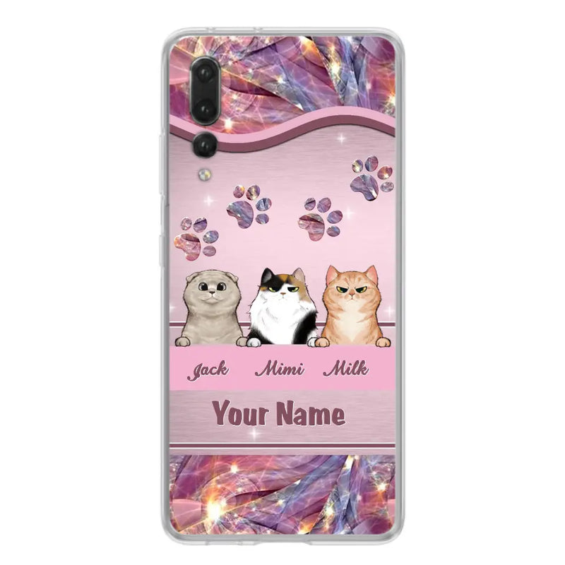 Custom Personalized Cat Phone Case For Oppo/Xiaomi/Huawei - Gift Idea For Cat Lovers- Up to 3 Cats
