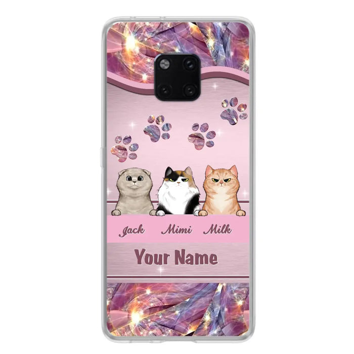 Custom Personalized Cat Phone Case For Oppo/Xiaomi/Huawei - Gift Idea For Cat Lovers- Up to 3 Cats