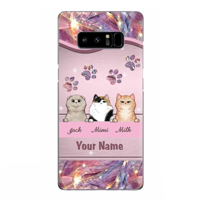 Custom Personalized Cat Phone Case For iPhone And Samsung - Gift Idea For Cat Lover - Up to 3  Cats