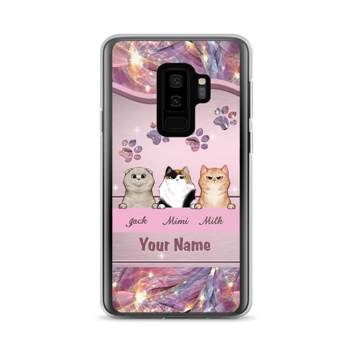 Custom Personalized Cat Phone Case For iPhone And Samsung - Gift Idea For Cat Lover - Up to 3  Cats