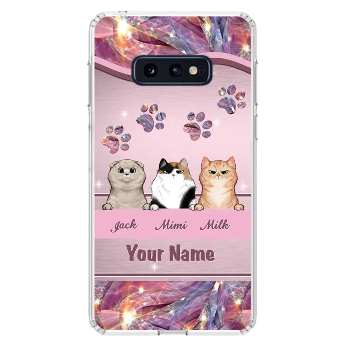 Custom Personalized Cat Phone Case For iPhone And Samsung - Gift Idea For Cat Lover - Up to 3  Cats