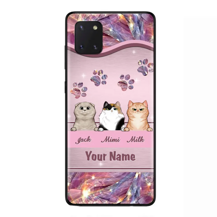 Custom Personalized Cat Phone Case For iPhone And Samsung - Gift Idea For Cat Lover - Up to 3  Cats