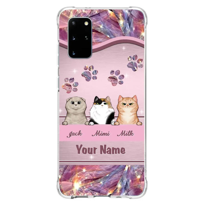 Custom Personalized Cat Phone Case For iPhone And Samsung - Gift Idea For Cat Lover - Up to 3  Cats