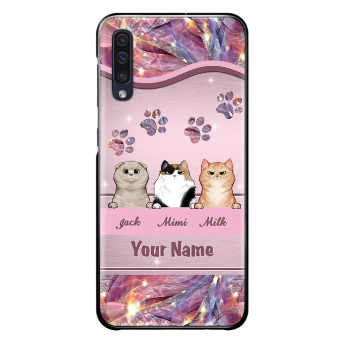 Custom Personalized Cat Phone Case For iPhone And Samsung - Gift Idea For Cat Lover - Up to 3  Cats