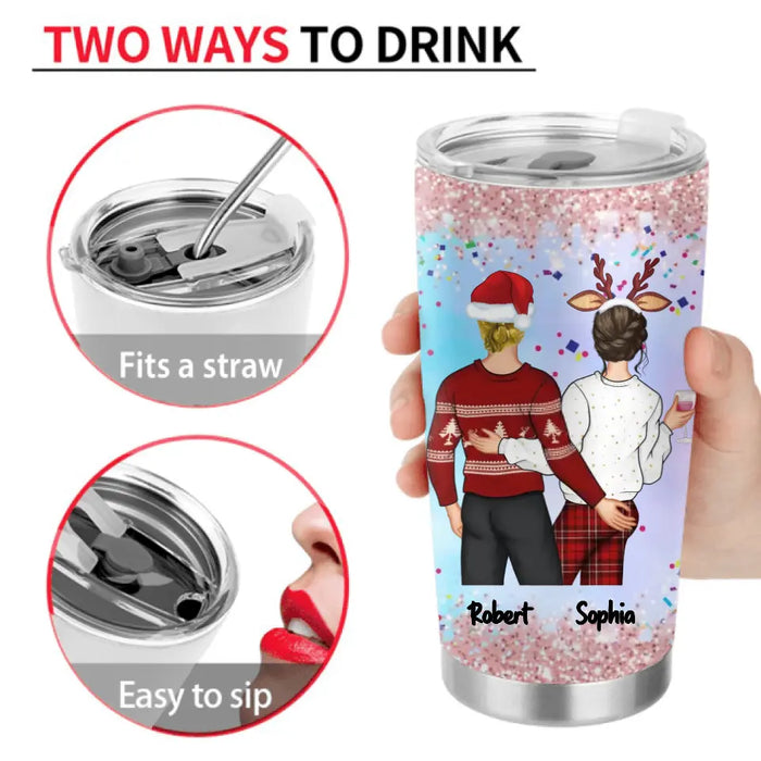 Personalized Couple Tumbler - Gift Idea For Couple/Him/Her/Valentine's Day - I'm Yours No Returns Or Refunds