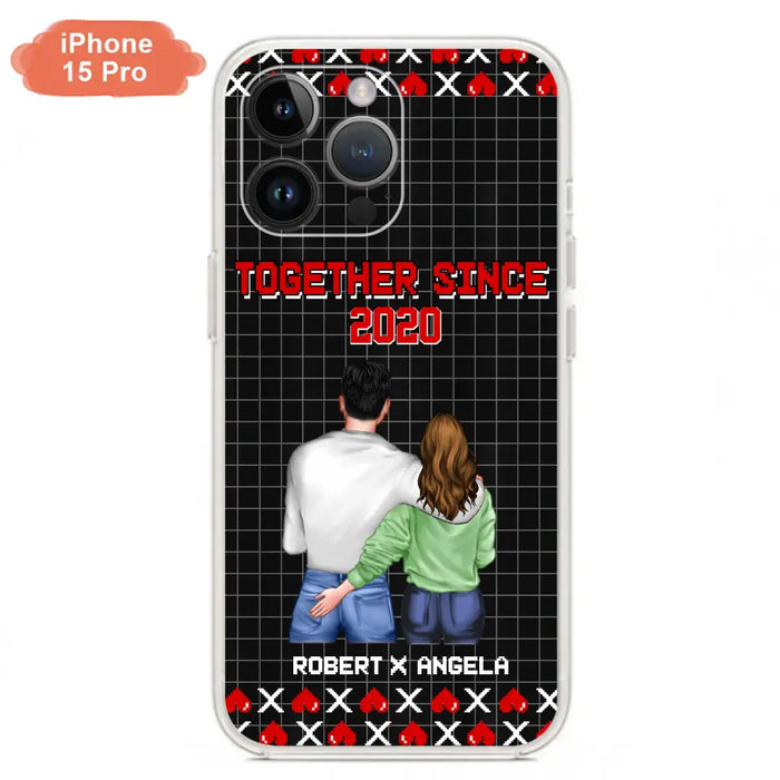 Custom Personalized Couple Phone Case - Gift Idea For Couple/Valentines Day - Together Since 2020 - Case For iPhone/Samsung