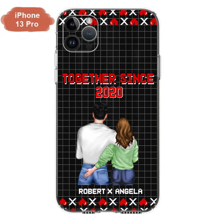 Custom Personalized Couple Phone Case - Gift Idea For Couple/Valentines Day - Together Since 2020 - Case For iPhone/Samsung