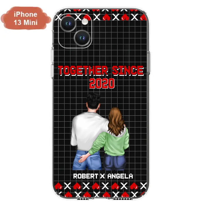 Custom Personalized Couple Phone Case - Gift Idea For Couple/Valentines Day - Together Since 2020 - Case For iPhone/Samsung