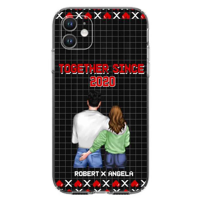 Custom Personalized Couple Phone Case - Gift Idea For Couple/Valentines Day - Together Since 2020 - Case For iPhone/Samsung